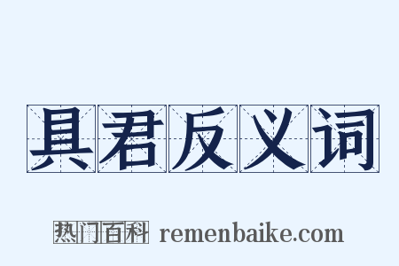 具君反义词是什么意思的图片